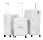 3-Piece Travel Luggage Set – Durable Hardshell Suitcases with Spinner Wheels & Lock