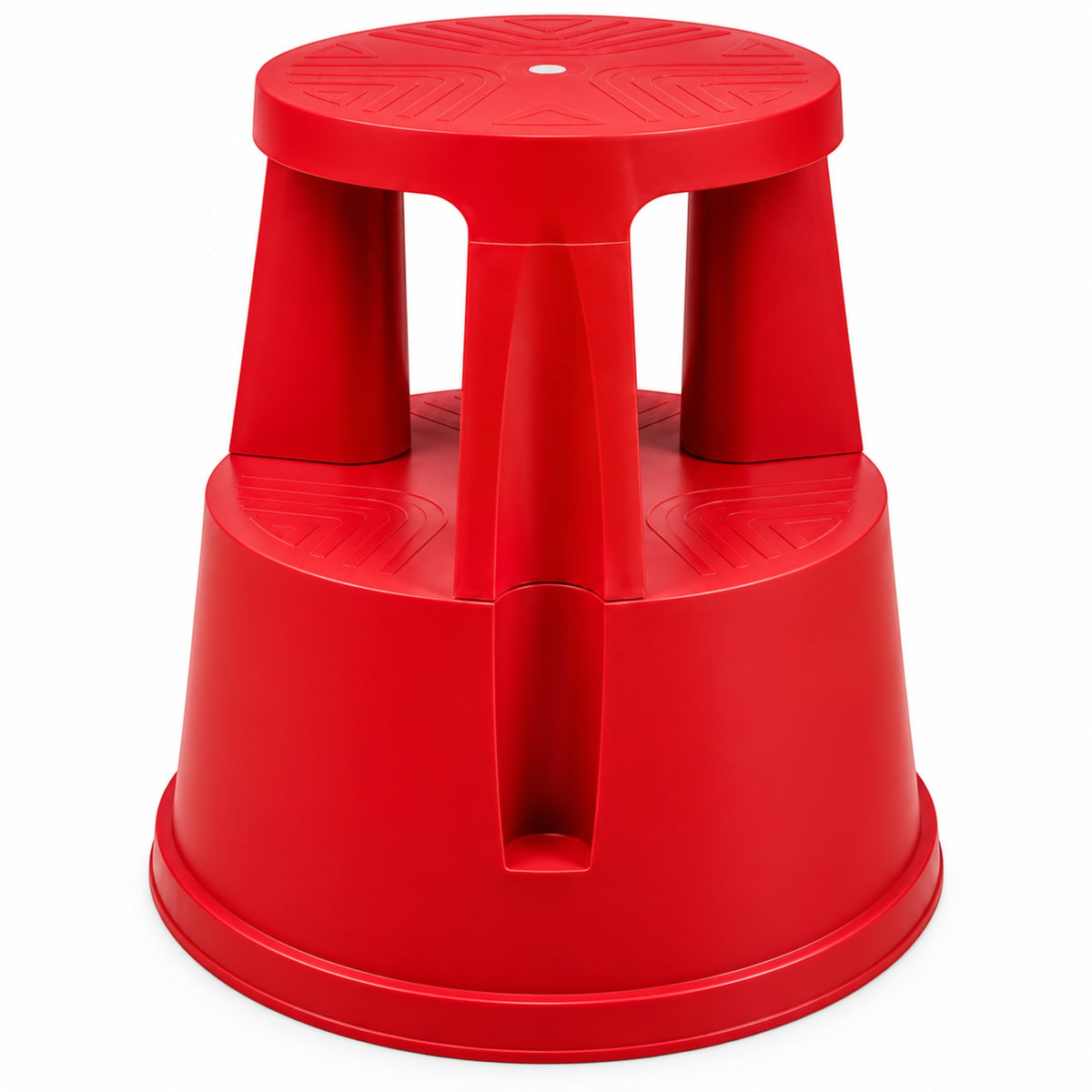 Kick Step Stool with Retractable Wheels – 150kg Capacity Rolling Step