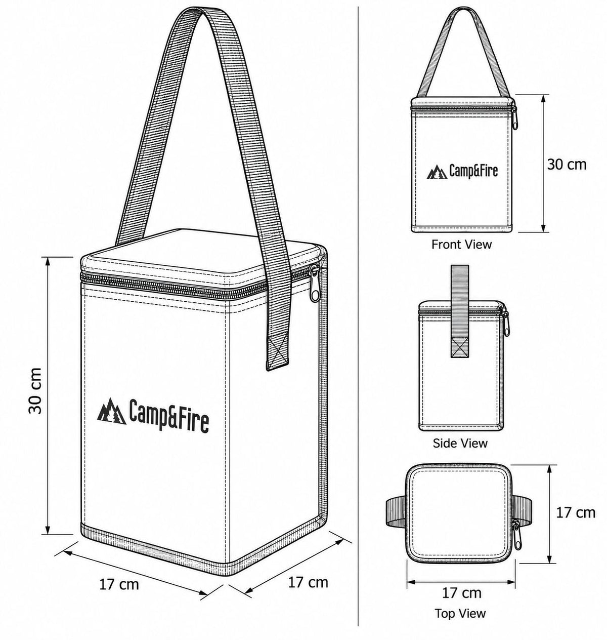6L Insulated Thermal Lunch Bag – Keep Food Hot or Cold with Zipper Closure