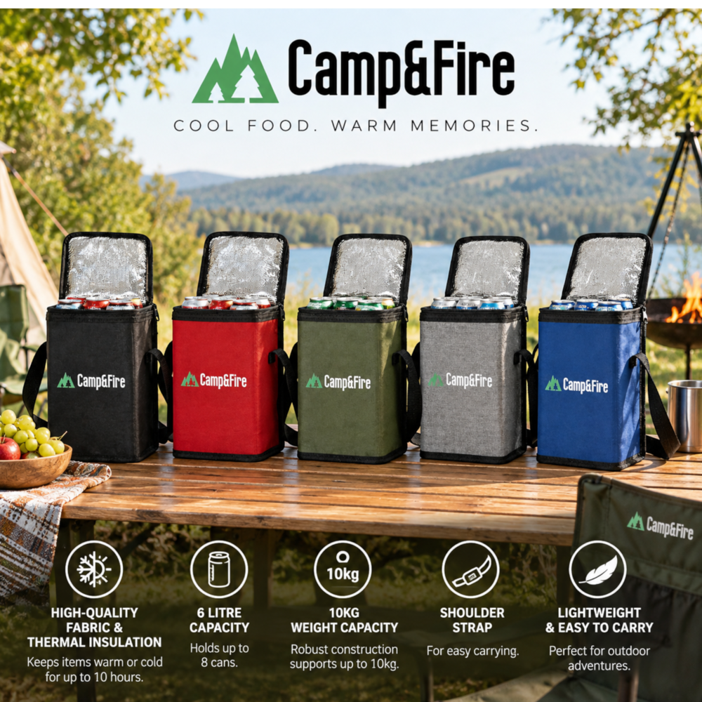 6L Insulated Thermal Lunch Bag – Keep Food Hot or Cold with Zipper Closure