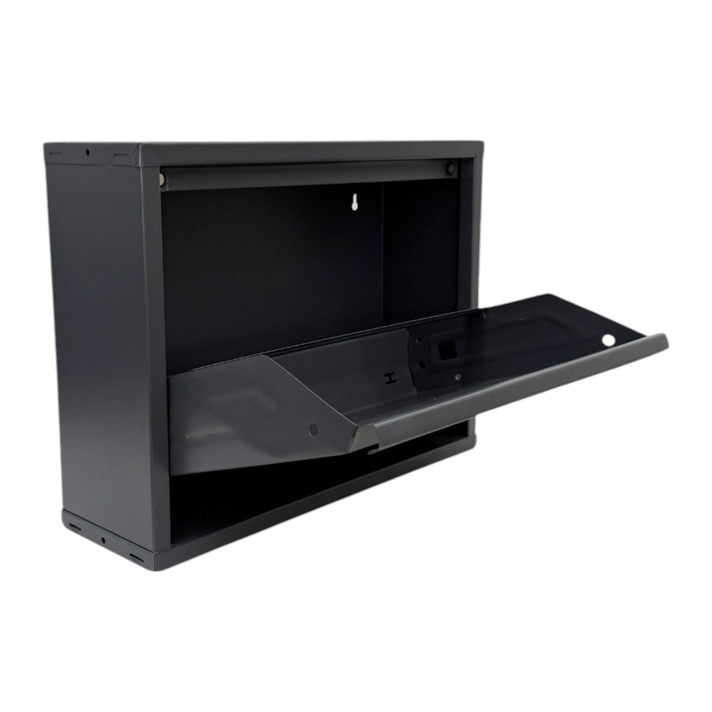 Slimline Metal Shoe Cabinet Anthracite – Modern, Space-Saving Storage Solution