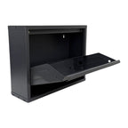 Slimline Metal Shoe Cabinet Anthracite – Modern, Space-Saving Storage Solution