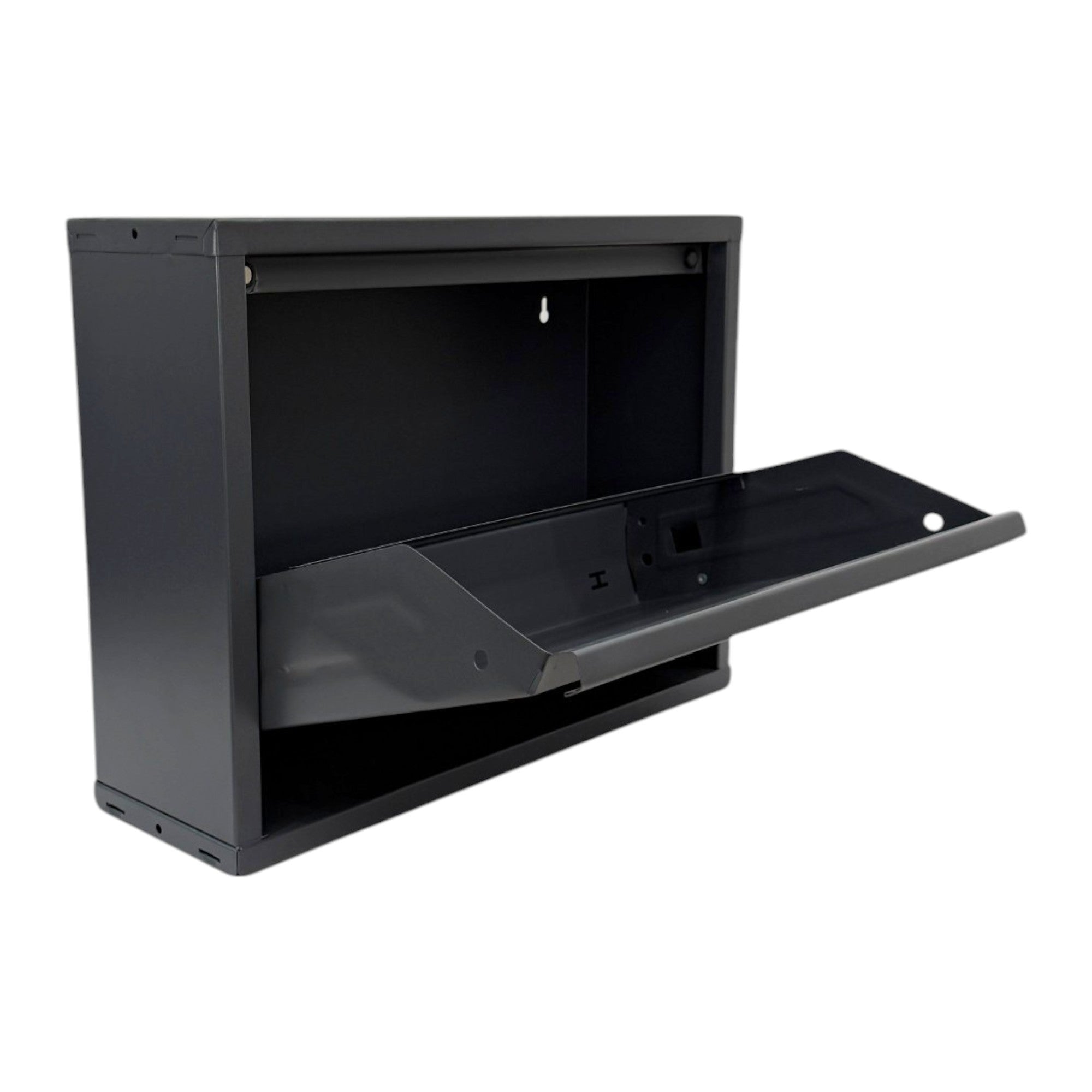 Slimline Metal Shoe Cabinet Anthracite – Modern, Space-Saving Storage Solution