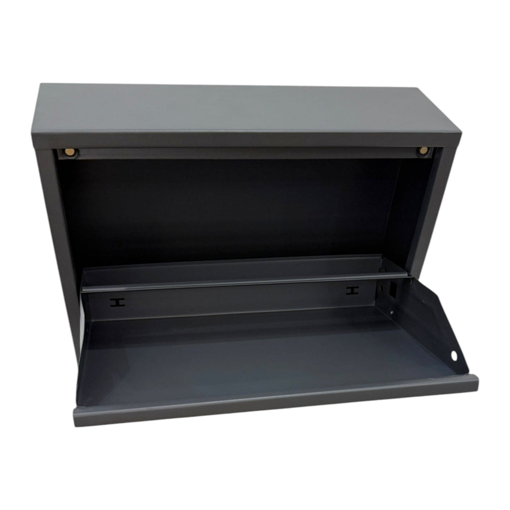 Slimline Metal Shoe Cabinet Anthracite – Modern, Space-Saving Storage Solution