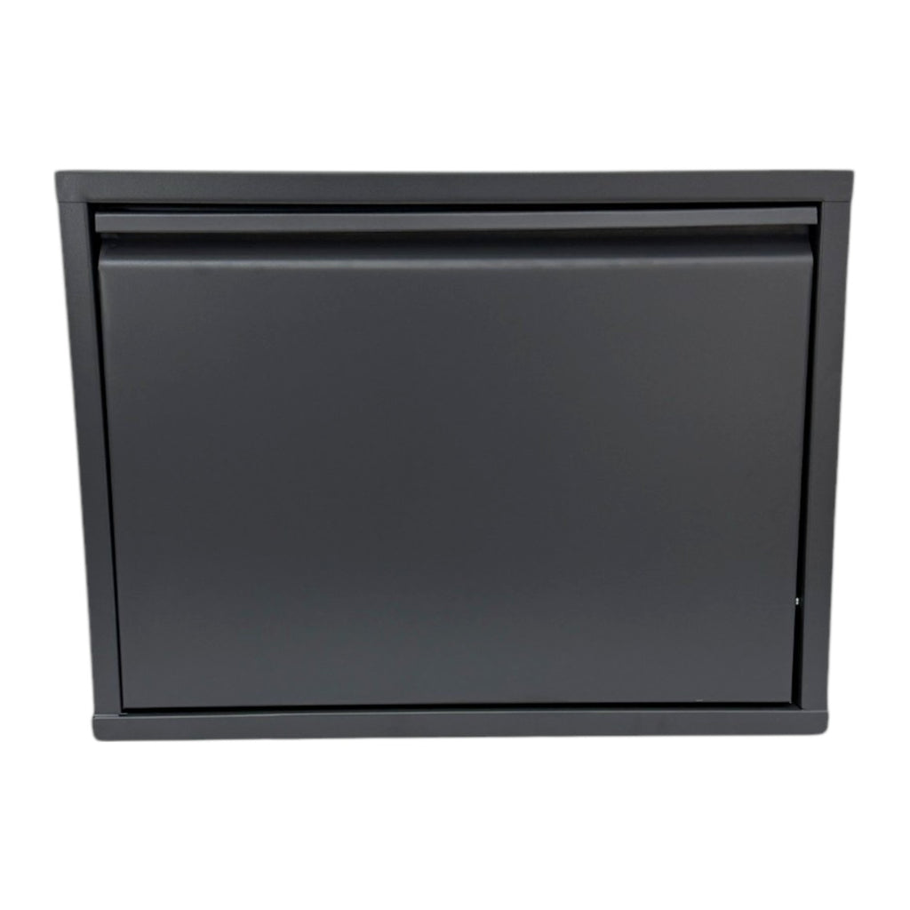 Slimline Metal Shoe Cabinet Anthracite – Modern, Space-Saving Storage Solution