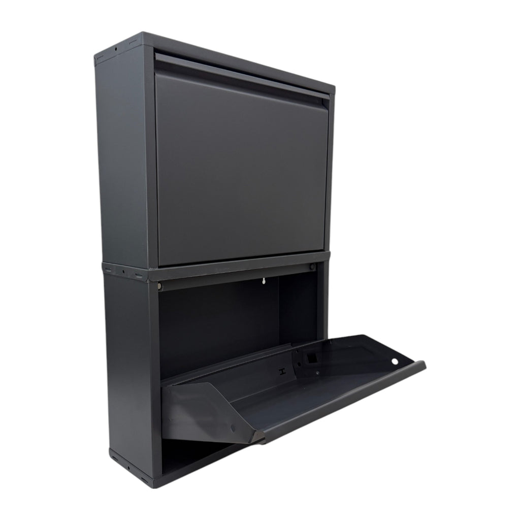 Slimline Metal Shoe Cabinet Anthracite – Modern, Space-Saving Storage Solution