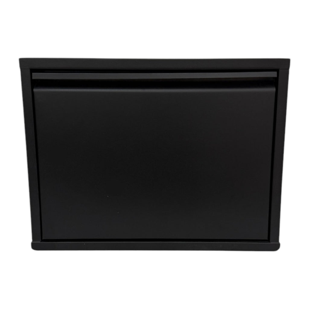 Slimline Metal Shoe Cabinet Black – Modern, Space-Saving Storage Solution