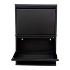 Slimline Metal Shoe Cabinet Black – Modern, Space-Saving Storage Solution