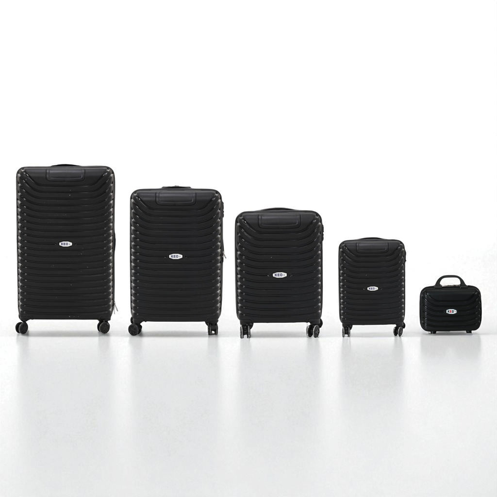 5-Piece Travel Lightweight Luggage Set – Hardshell Suitcases with Spinner Wheels & Lock