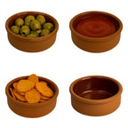 Set of 4 Terracotta Tapas & Dip Bowls 80ml (8cm) – Ovensafe Ramekins