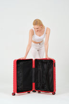 24” Medium Hardshell Luggage – Lightweight Polypropylene Suitcase with 4 Spinner Wheels & Lock