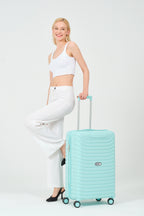 24” Medium Hardshell Luggage – Lightweight Polypropylene Suitcase with 4 Spinner Wheels & Lock