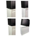 Slimline Metal Shoe Cabinet Anthracite – Modern, Space-Saving Storage Solution