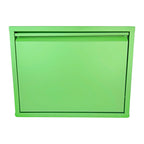 Slimline Metal Shoe Cabinet Green – Modern, Space-Saving Storage Solution