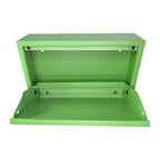 Slimline Metal Shoe Cabinet Green – Modern, Space-Saving Storage Solution