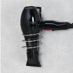Wall-Mounted Hair Dryer Holder – Spiral Rack with Adhesive, No Drilling Needed