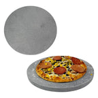 Pizza Baking Stone - Round. Multi-Purpose Lava Stone for Oven & BBQ. Serving Stone.