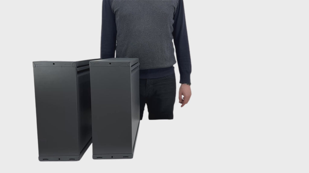 Slimline Metal Shoe Cabinet Anthracite – Modern, Space-Saving Storage Solution