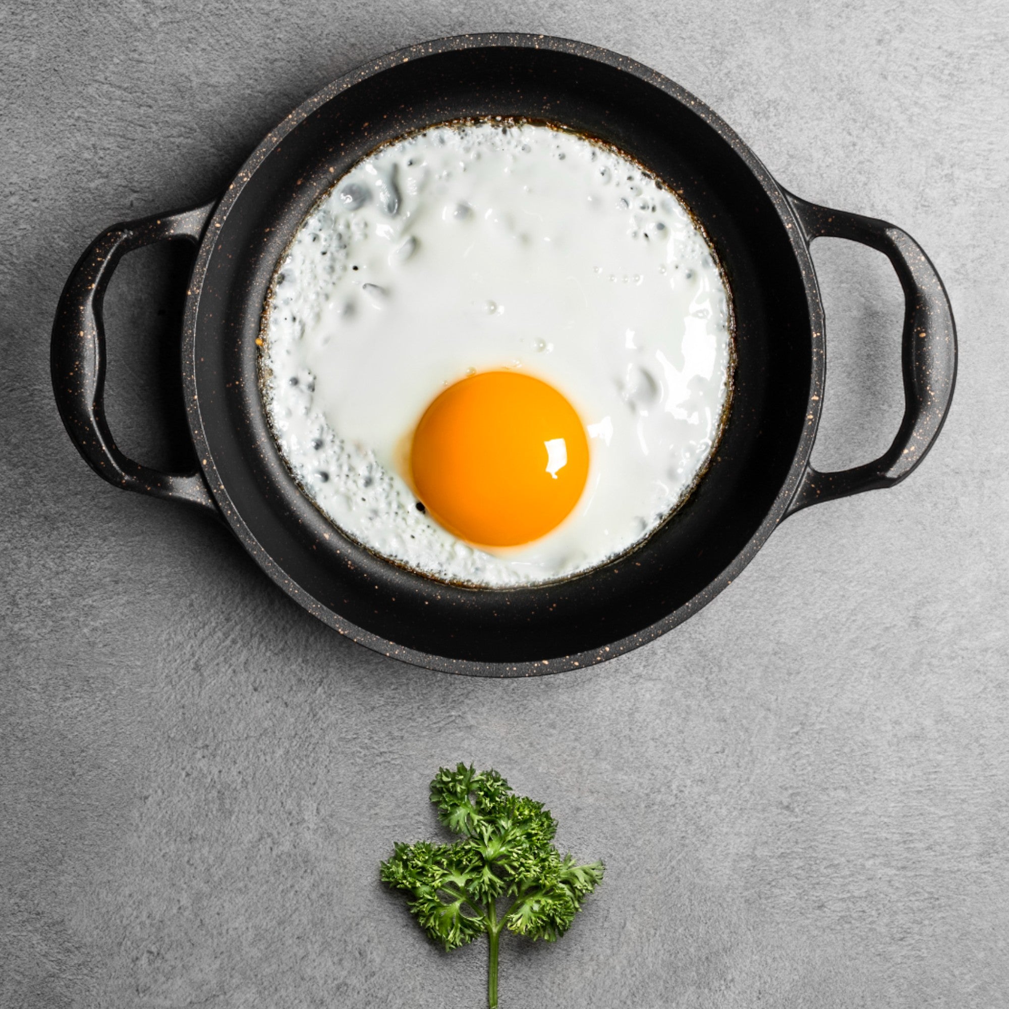 3-Piece Granite Non-Stick Frying Pan Set | Induction, Oven & Dishwasher Safe Cookware