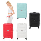 24” Medium Hardshell Luggage – Lightweight Polypropylene Suitcase with 4 Spinner Wheels & Lock