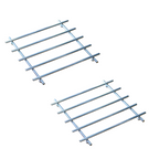 2-Piece Chrome Metal Trivet Set – Heat-Resistant Coasters for Hot Cookware