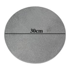 Pizza Baking Stone - Round. Multi-Purpose Lava Stone for Oven & BBQ. Serving Stone.