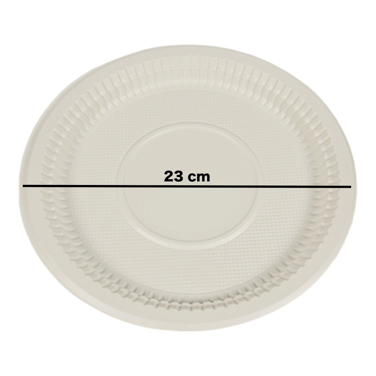 9-Inch Heavy Duty Paper Plates. Eco-Friendly Round Tableware. Microwave Safe.