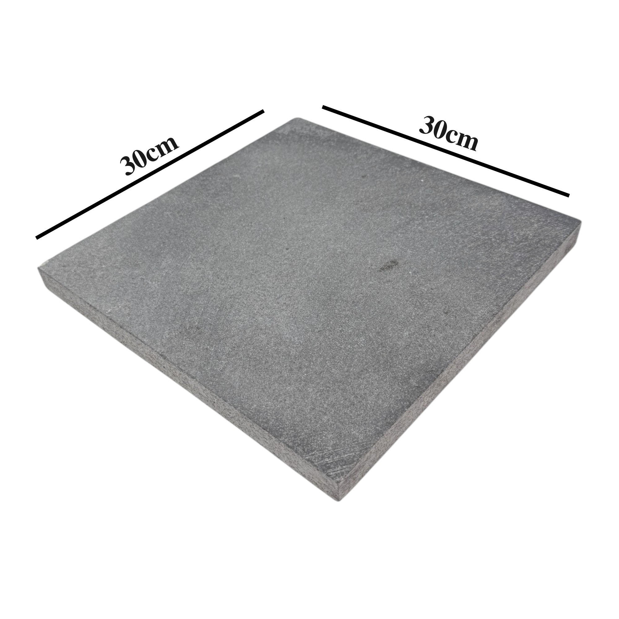 Pizza Baking Stone - Square. Multi-Purpose Lava Stone for Oven & BBQ. Serving Stone.