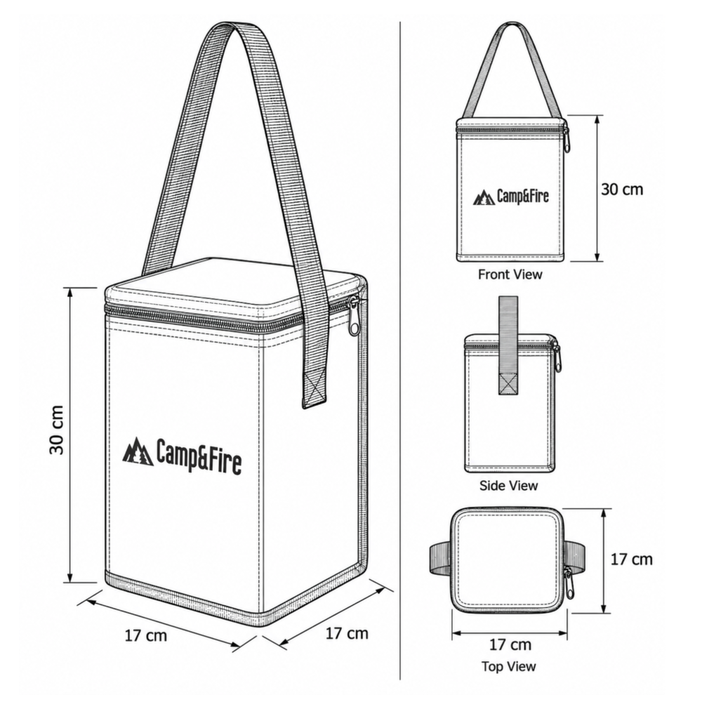 6L Insulated Thermal Lunch Bag – Keep Food Hot or Cold with Zipper Closure
