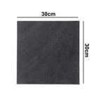 Pizza Baking Stone with Wooden Peel – Multi-Purpose Lava Stone for Oven & BBQ