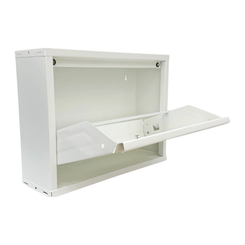 Slimline Metal Shoe Cabinet White – Modern, Space-Saving Storage Solution