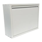 Slimline Metal Shoe Cabinet White – Modern, Space-Saving Storage Solution