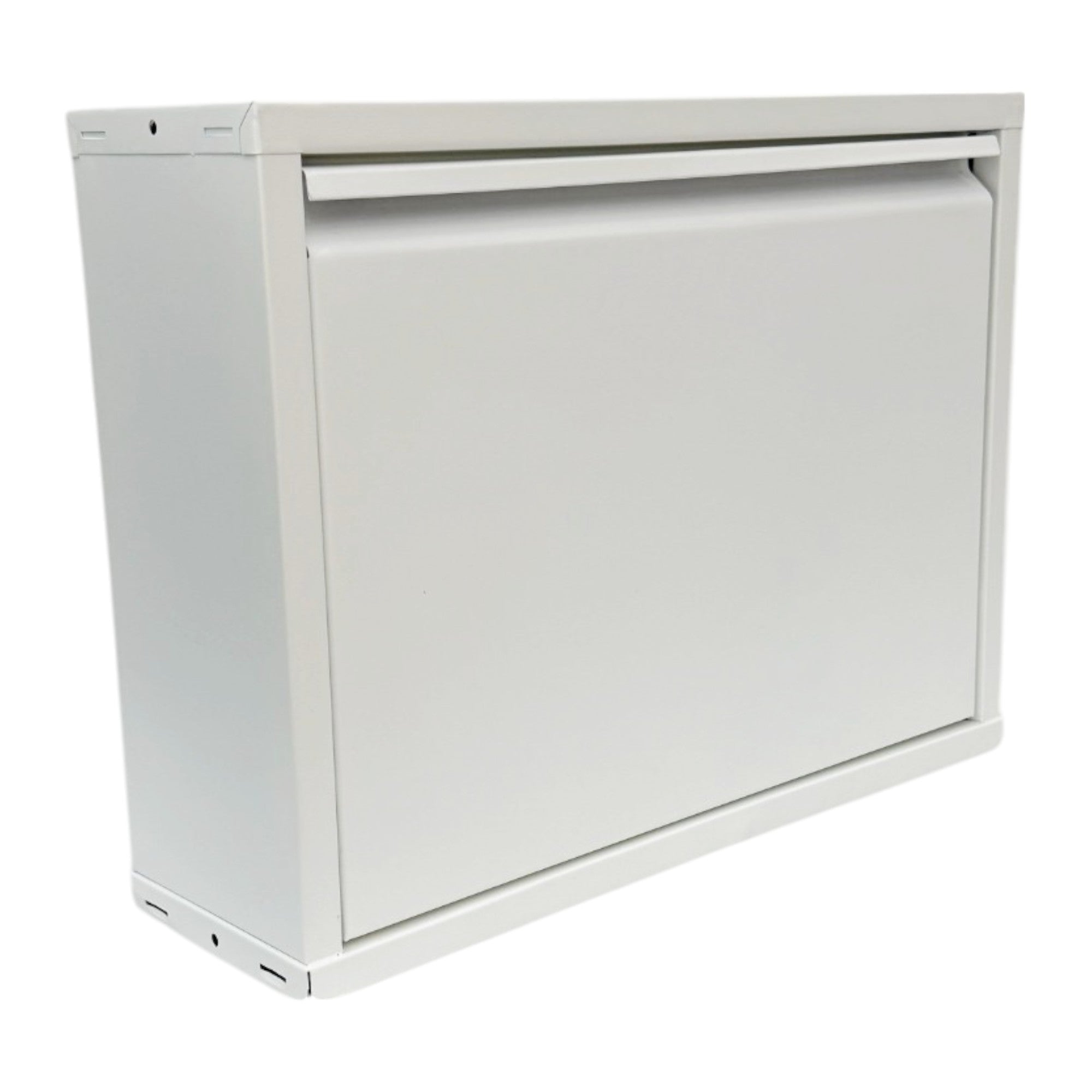 Slimline Metal Shoe Cabinet White – Modern, Space-Saving Storage Solution