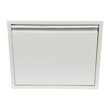 Slimline Metal Shoe Cabinet White – Modern, Space-Saving Storage Solution