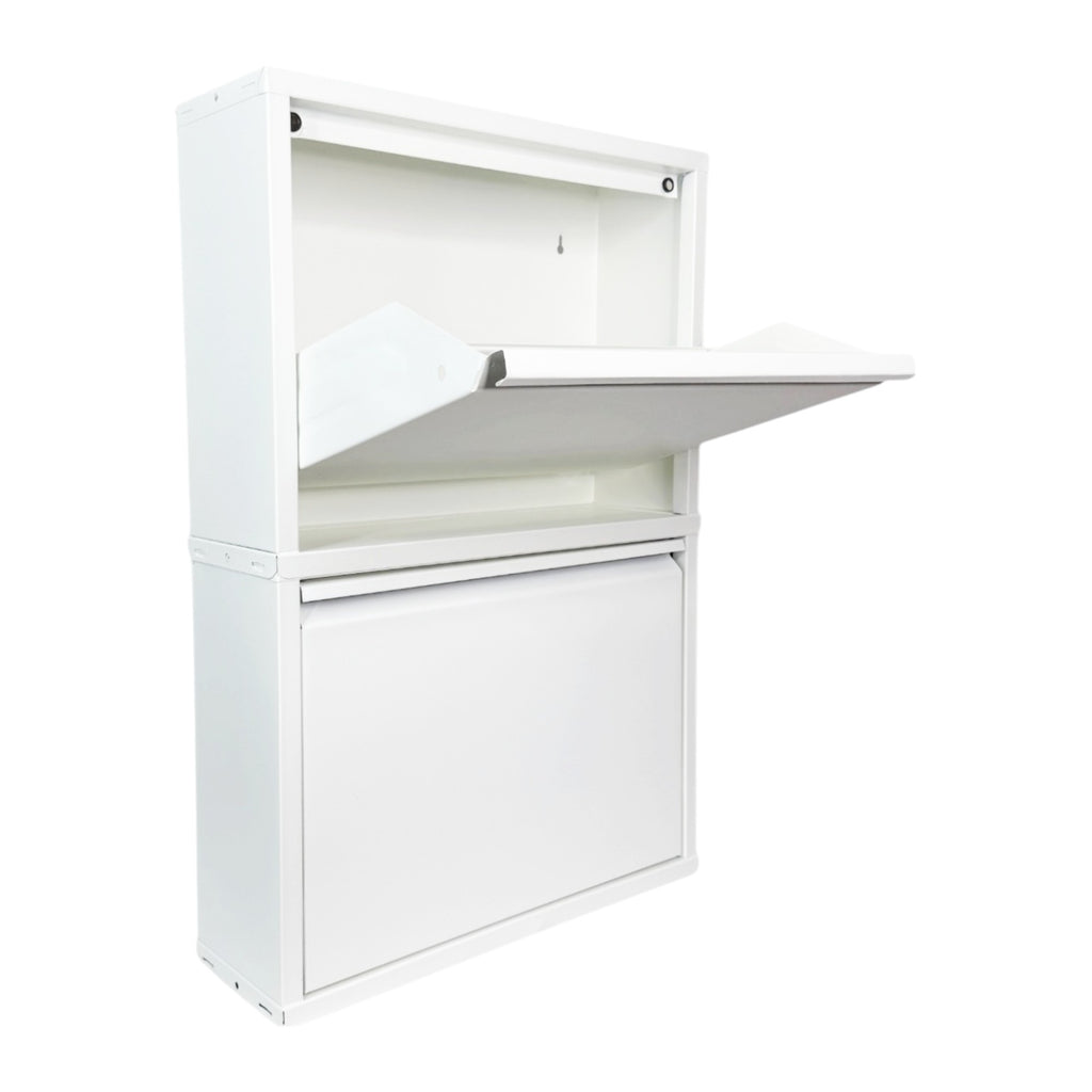 Slimline Metal Shoe Cabinet White – Modern, Space-Saving Storage Solution
