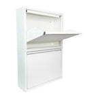 Slimline Metal Shoe Cabinet White – Modern, Space-Saving Storage Solution